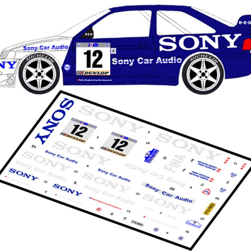 DECALS 1/43 FORD ESCORT WRC -#12-PRZYBYLSKI-RALLYE KRAKOWSKI 1997 - D43005