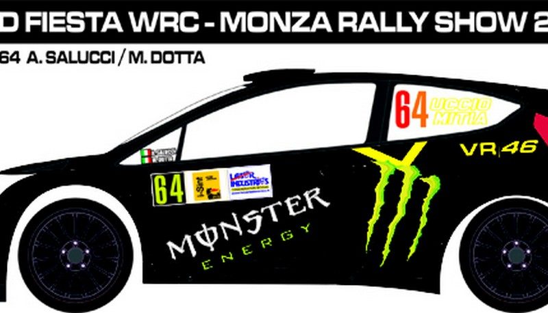 DECALS 1/43 FORD FIESTA WRC - #64 - SALUCCI - MONZA RALLY SHOW 2013 - D43264