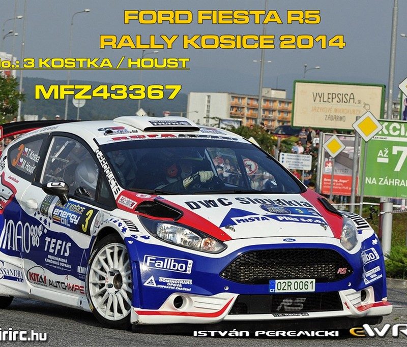 DECALS 1/43 FORD FIESTA R5 - #3 - KOSTKA - RALLYE KOSICE 2014 - D43367