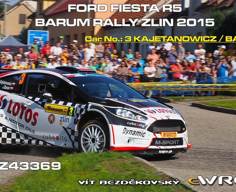 DECALS 1/43 FORD FIESTA R5 - #3 - KAJETANOWICZ - RALLYE DU BARUM 2015 - D43369