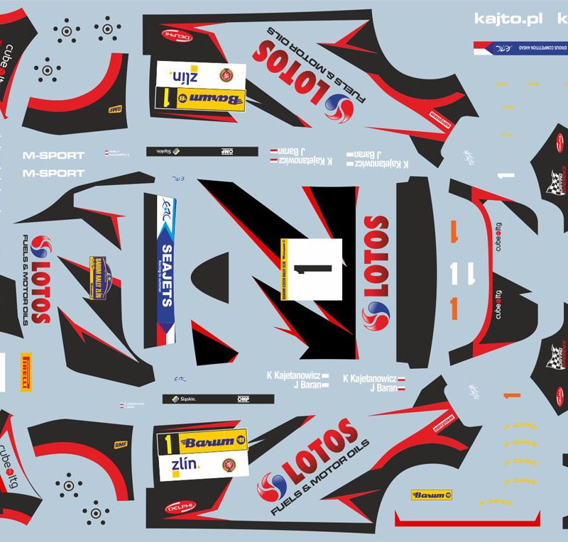 DECALS 1/43 FORD FIESTA R5 - #1 - KAJETANOWICZ - RALLYE BARUM 2017 - D43433