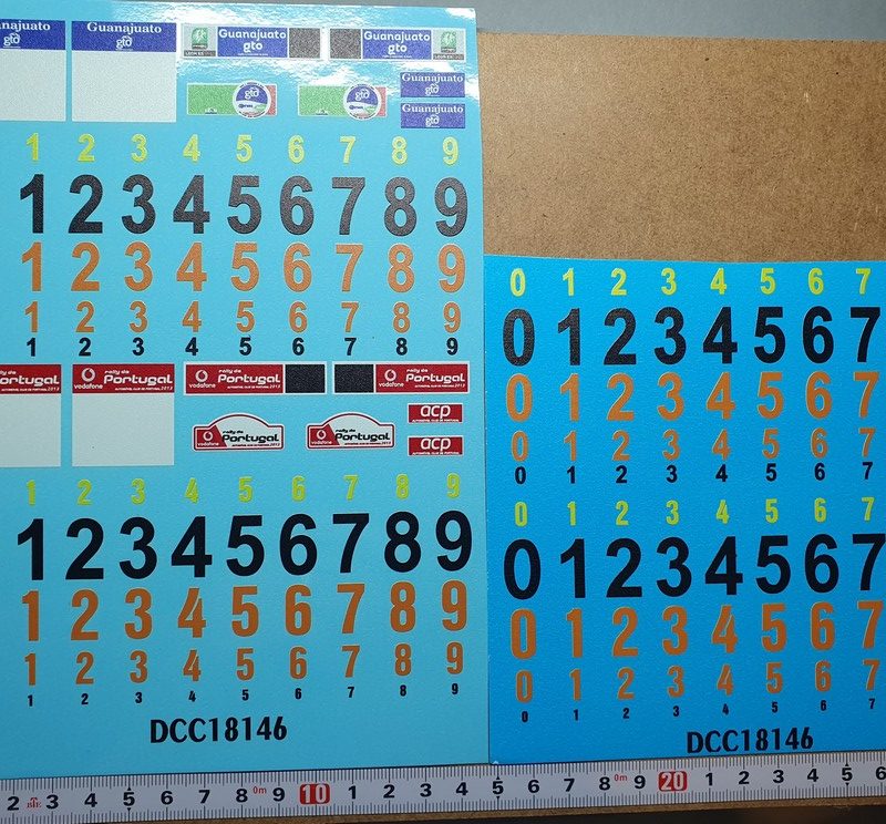 DECALS 1/18 PLAQUES RALLYE WRC 2013 MEXICO / PORTUGAL - COLORADO 18146 UV