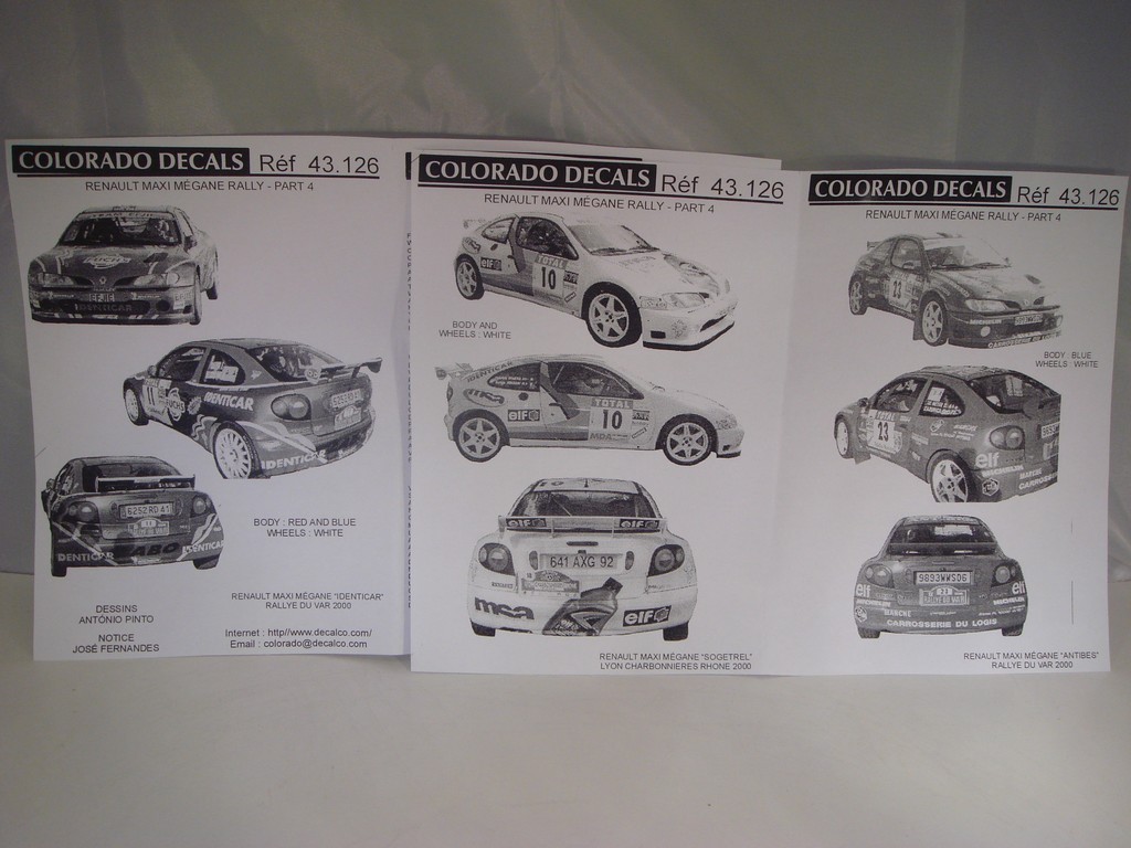 DECALS 1/43 RENAULT MEGANE MAXI RALLY PART 4 - CARPENA 43126 – Image 2