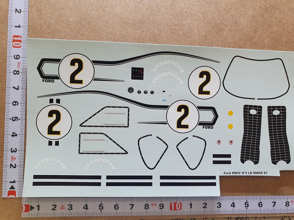 DECALS 1/24 FORD GT40 MKIV - #2 - LE MANS 1967 - COLORADO DCC1246