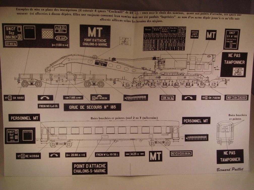 DECALS TRAIN 1/87 MARQUAGES GRUE COCKERILL /SECOURS/DISTRI GO - COLORADO 8735 UV – Image 2