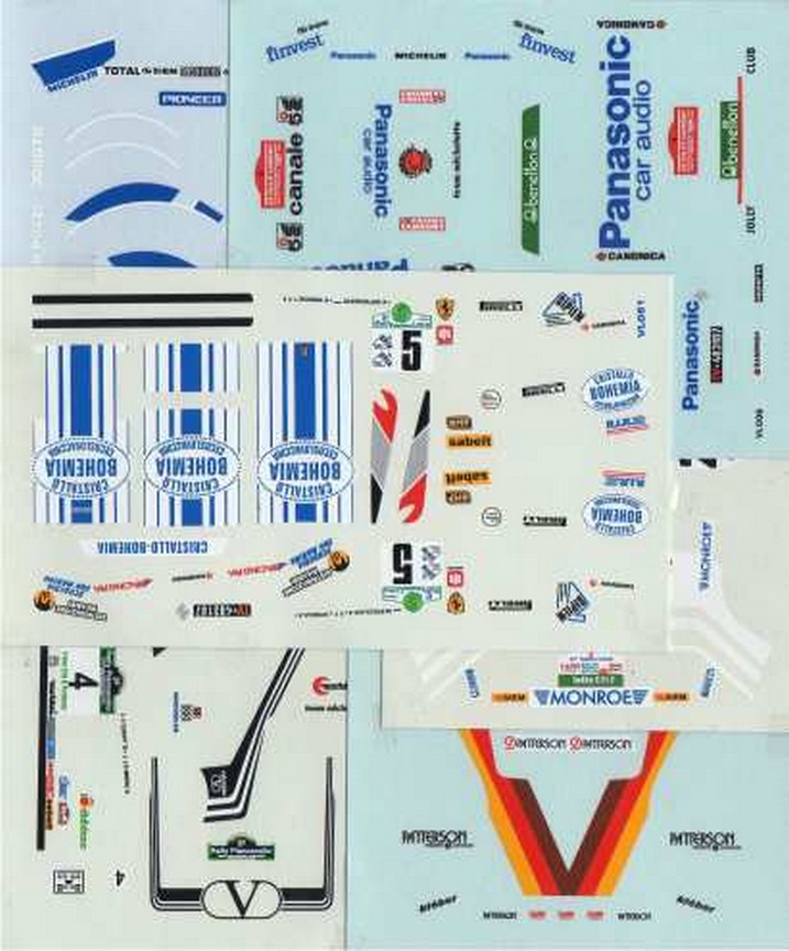 LOT DIVERS DECALS 1/43 FERRARI 308 GTB - COLORADO DCV019