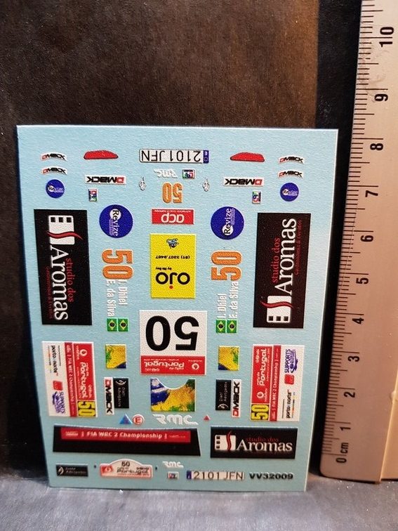 DECALS 1/32 FORD FIESTA R5 – #50 – DHIEL – RALLYE PORTUGAL 2016 – COLORADO VV32009