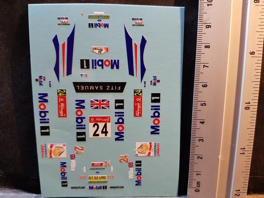 DECALS 1/43 FORD FOCUS WRC – #24 – WILKS – RALLYE PORTUGAL 2007 – COLORADO VV43025