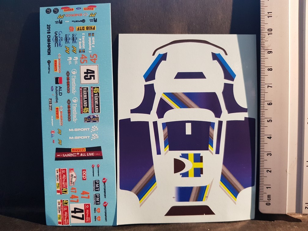 DECALS 1/43 FORD FIEST R5 – BERGKVIST – RALLYE PORTUGAL / SUEDE 2019 – COLORADO VV43035