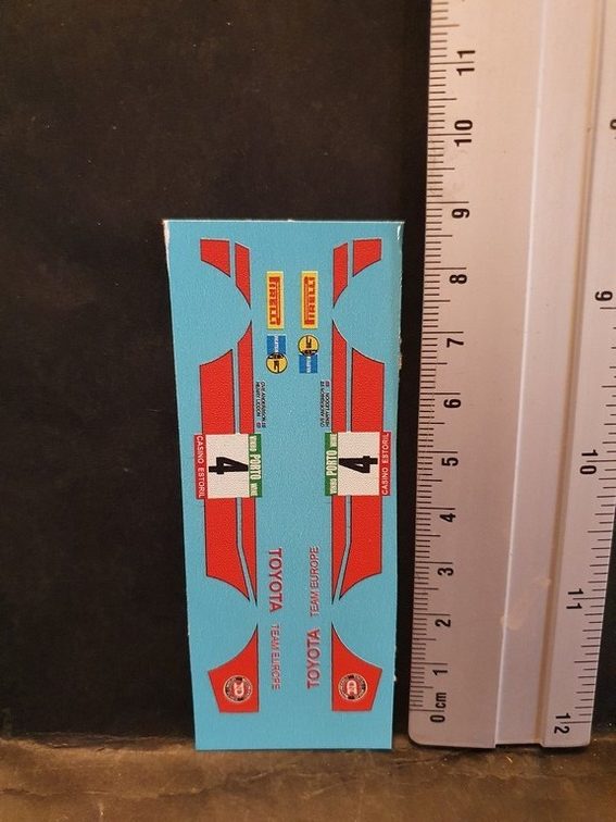 DECALS 1/43 TOYOTA CELICA 2000 GT – #4 – ANDERSSON – RALLYE PORTUGAL 1977 – VV43036 – Image 2