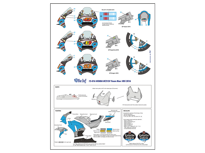 DECALS 1/12 HONDA RC213V - TEAM MARC VDS 2016 - BS12-016 – Image 3