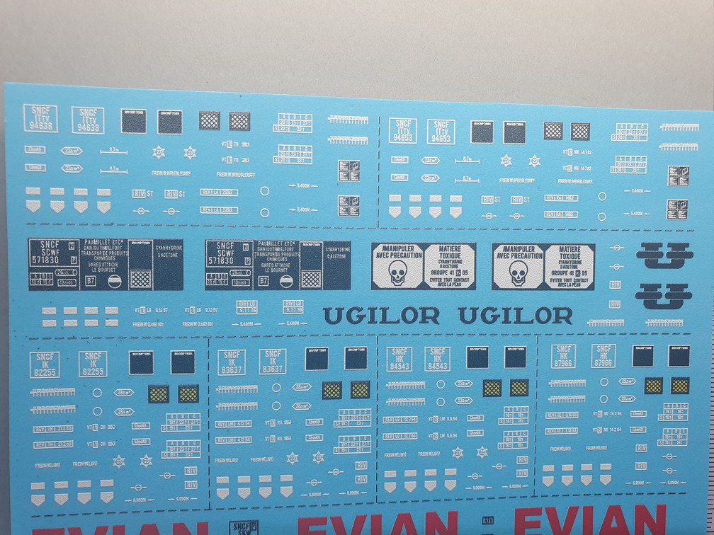 DECALS TRAIN 1/87 MARQUAGES WAGONS SPECIAUX EPOQUE III - CARPENA 8762 UV – Image 3