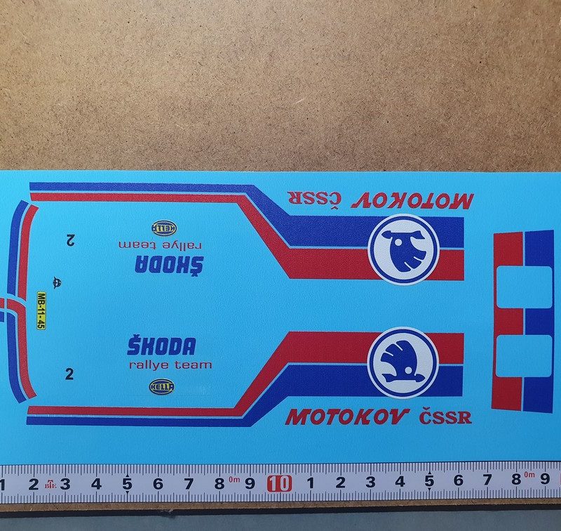 DECALS 1/32 SAVIEM SG2 SKODA MOTOKOV RALLY TEAM - COLORADO MC32004