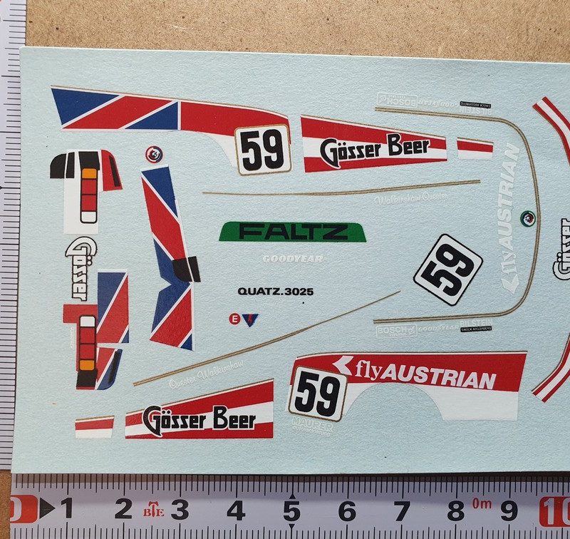 DECALS 1/43 BMW 320 Gr5 -#59-WALKINSHAW "GÖSSER BEER" SPA DRM1978 - DCC14324