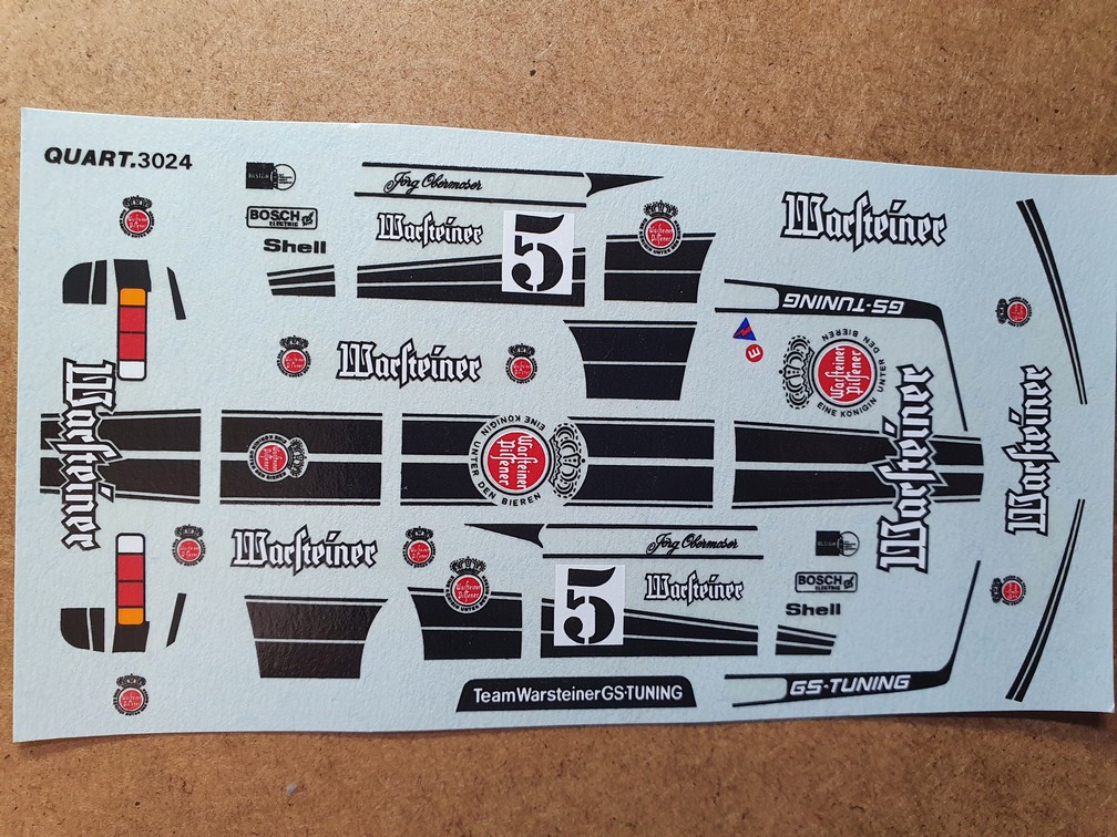 DECALS 1/43 BMW 320 Gr5 -#5-OBERMOSER "WARSTEINER GS TUNING" - DRM 1978 - DCC14326 – Image 2