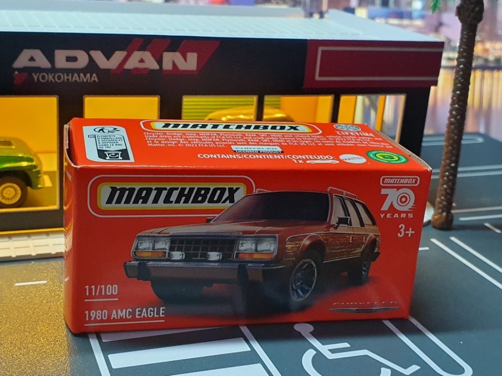 AMC EAGLE 1980 1/64 MATCHBOX POWER GRAB 2023 (70 years) N° 11/100