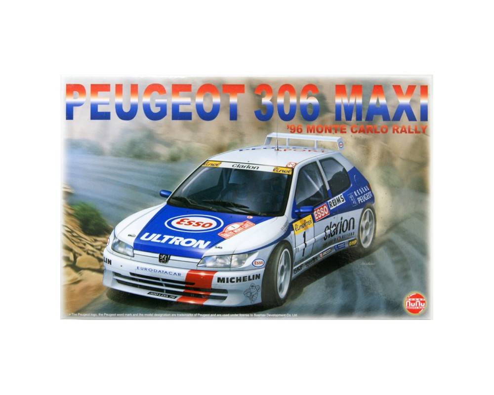 KIT PEUGEOT 306 MAXI - RALLYE MONTE CARLO 1996 - 1/24 NUNU 24009