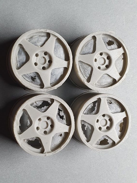 PIECES RESINE JANTES 1/24 SPEEDLINE WHEELS 5 RAYONS / 5 ECROUS 18" - TK2424 – Image 4