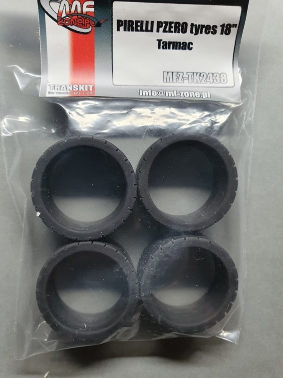 PNEUS 1/24 CAOUTCHOUC PIRELLI  PZERO ASPHALTE 18" - TK2438 – Image 2