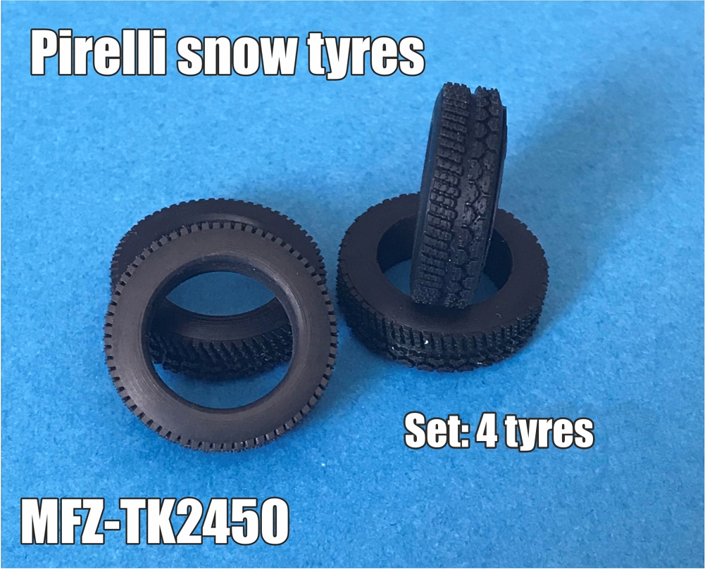 PNEUS 1/24 CAOUTCHOUC PIRELLI HIVER NEIGE SNOW 16" - TK2450