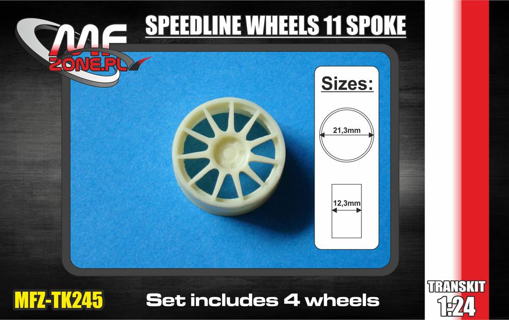 PIECES RESINE JANTES 1/24 SPEEDLINE WHEELS 11 RAYONS / 5 ECROUS 18" - TK245 – Image 2